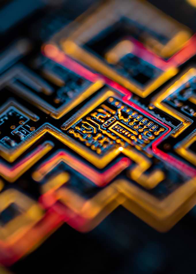 Abstract Circuit Board Macro