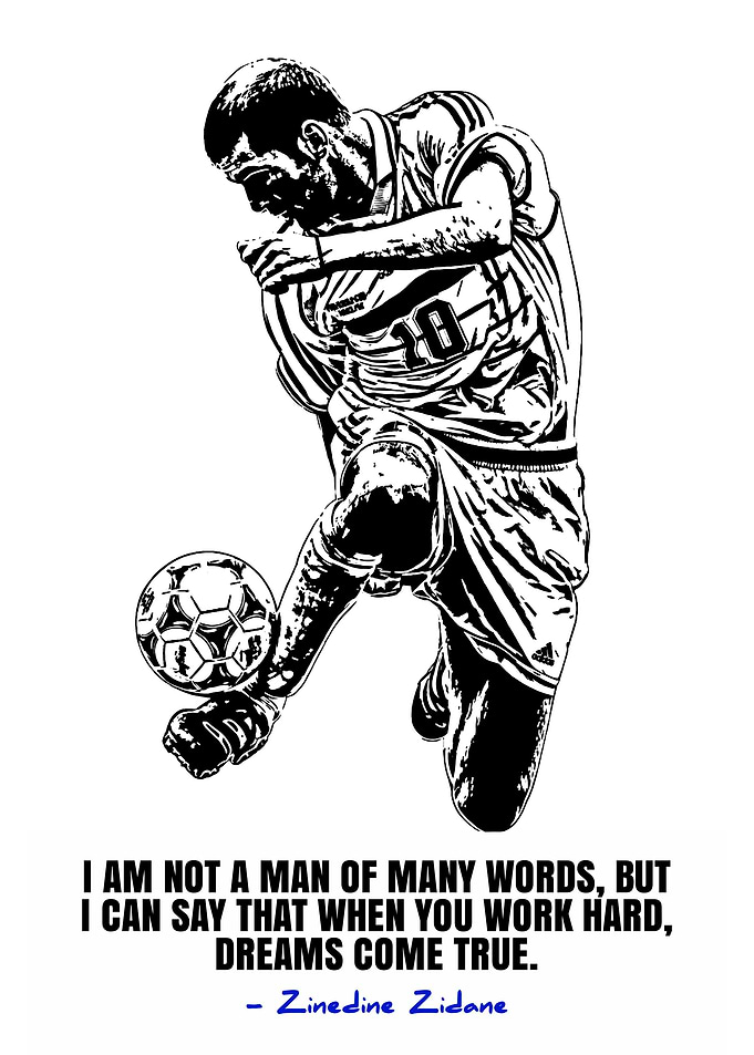 Zinedine Zidane Motivational Quote