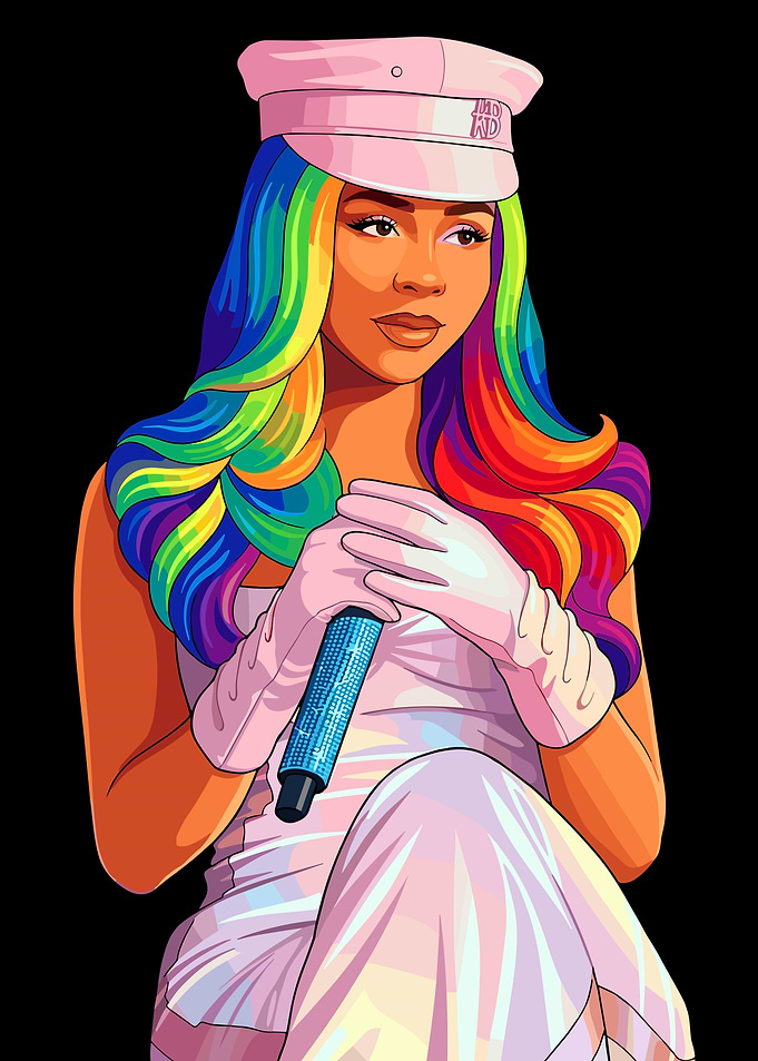 Mariah the Scientist with Rainbow Hair