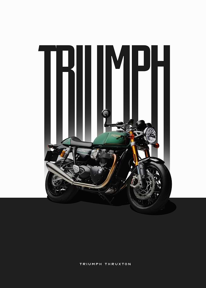 Triumph Thruxton Motorcycle Poster