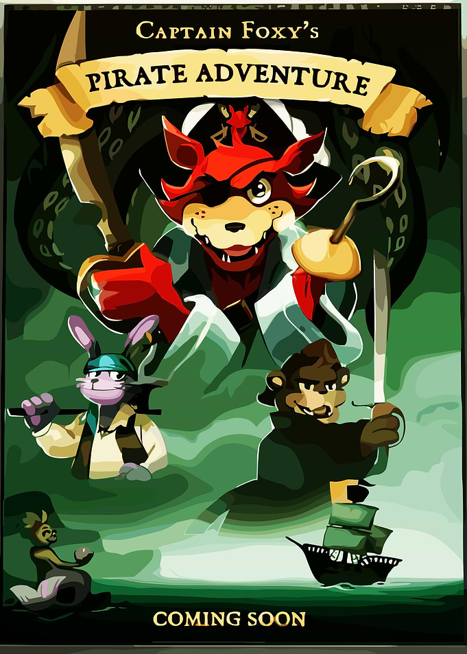 Captain Foxy's Pirate Adventure Poster