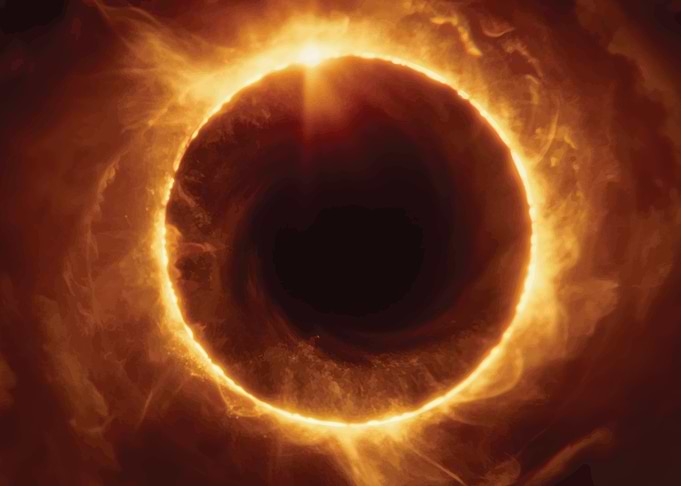 Saros Black Hole with Accretion Disk