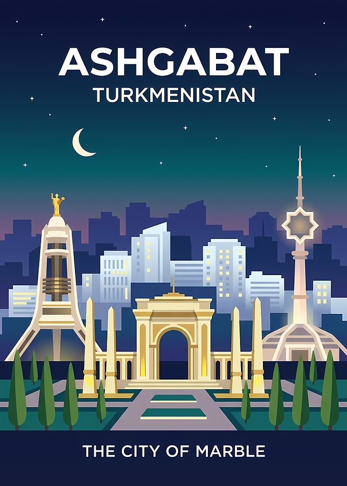 Ashgabat Turkmenistan Cityscape