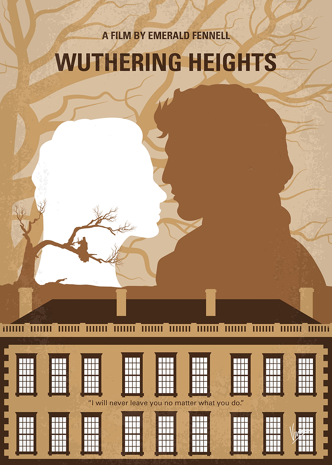 No1518 My Wuthering Heights minimal movie poster