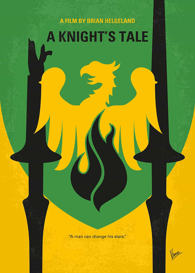 No1526 My A Knights Tale minimal movie poster