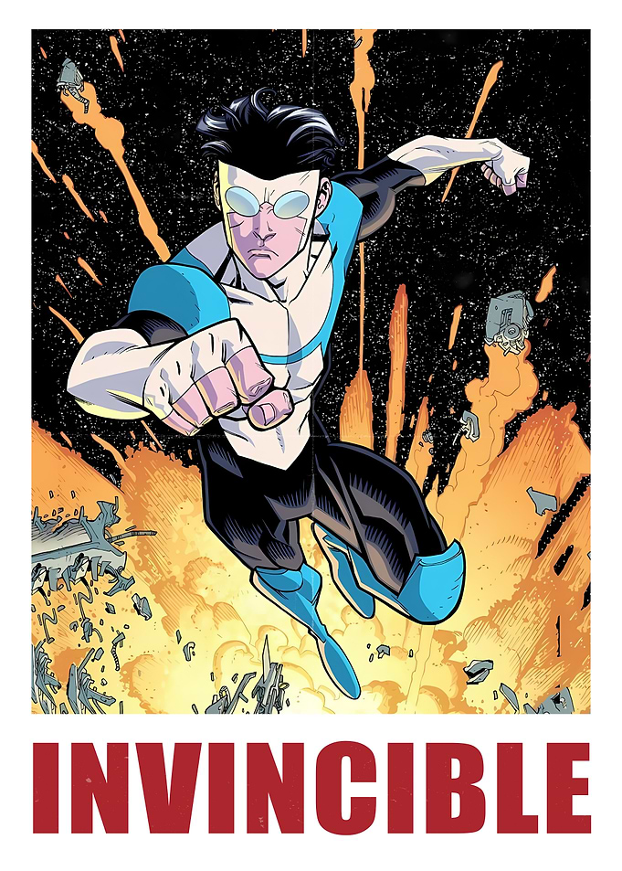 Invincible Flying Through Explosions