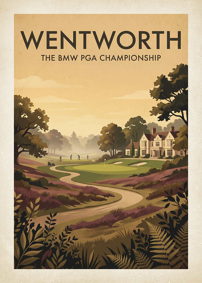 Wentworth BMW PGA Championship Golf Poster