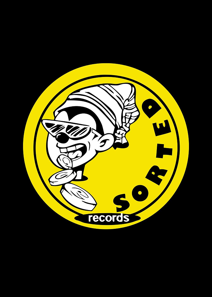 Sorted Records Cartoon Character Logo
