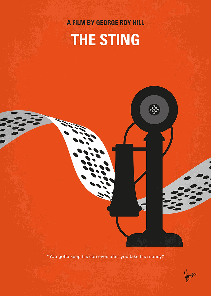 No1517 My The Sting minimal movie poster