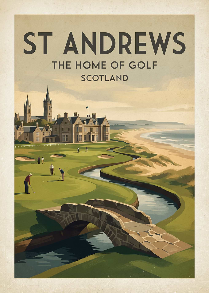 St Andrews The Home of Golf Poster