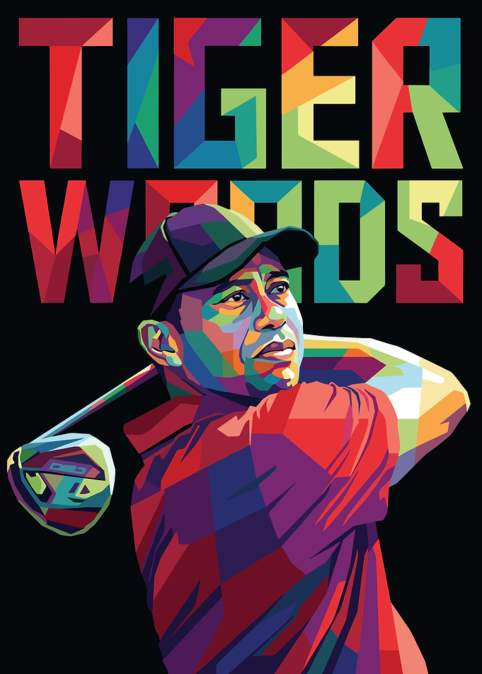 Tiger Woods Pop Art