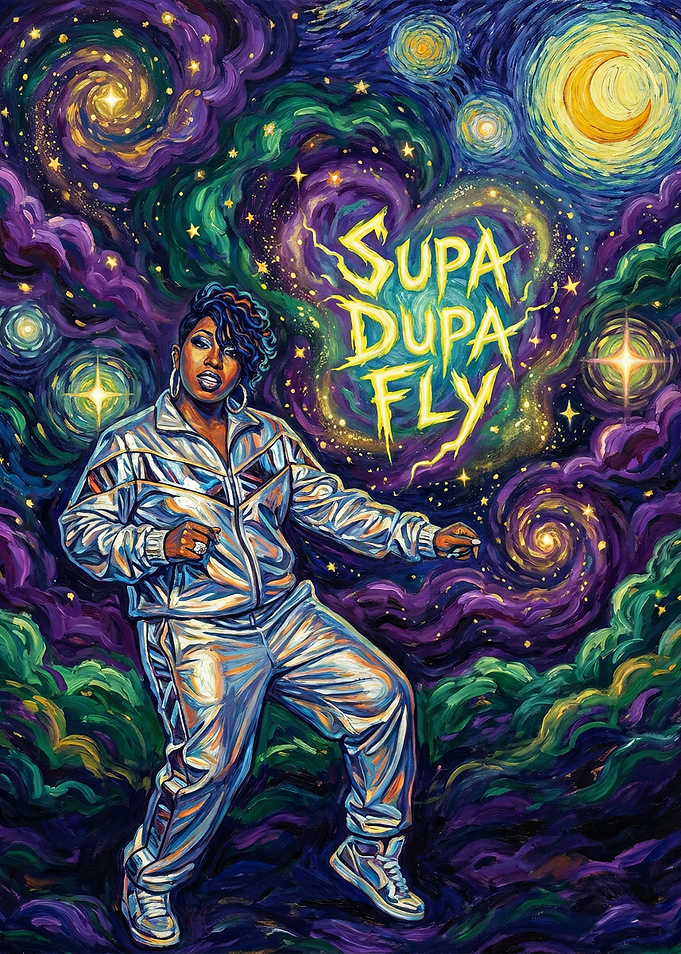 Missy Elliott Supa Dupa Fly Painting