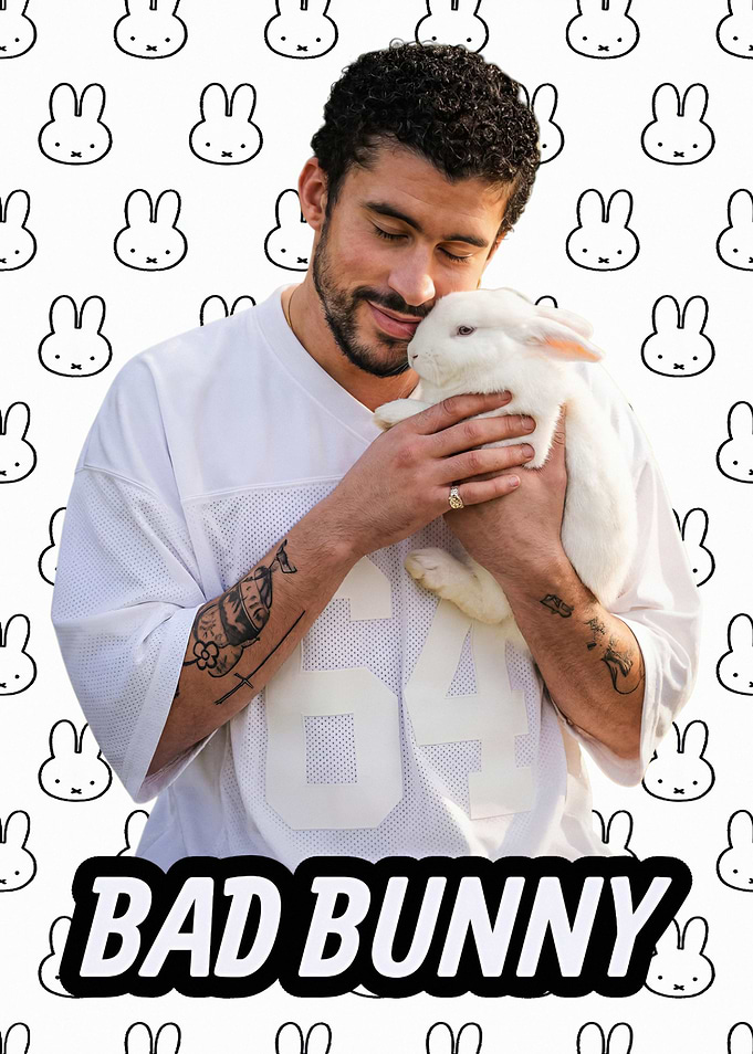 Bad Bunny with a White Rabbit