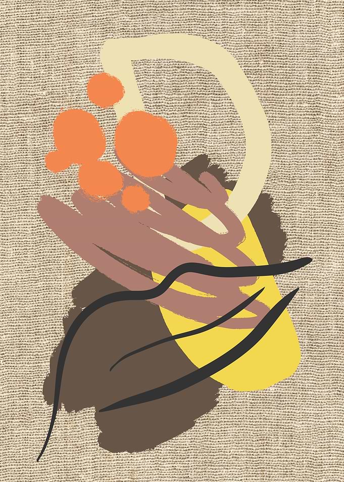 Abstract Shapes on Textured Background