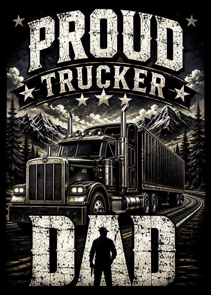 Proud Trucker Dad