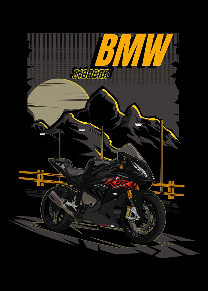 BMW S1000RR Motorcycle Art