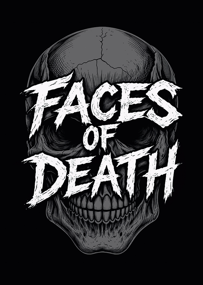 Faces of Death Skull Text Art