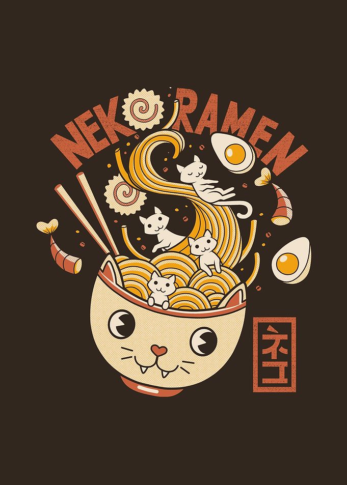 Ramen Cat Head