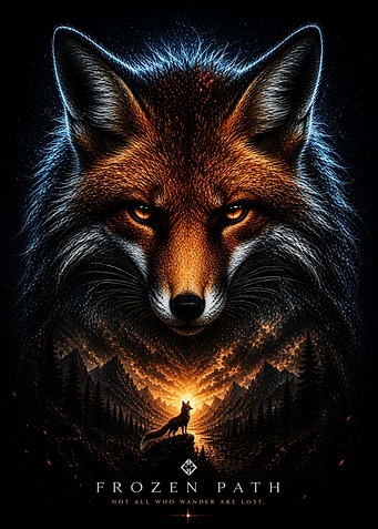 Fox in a Fiery Landscape
