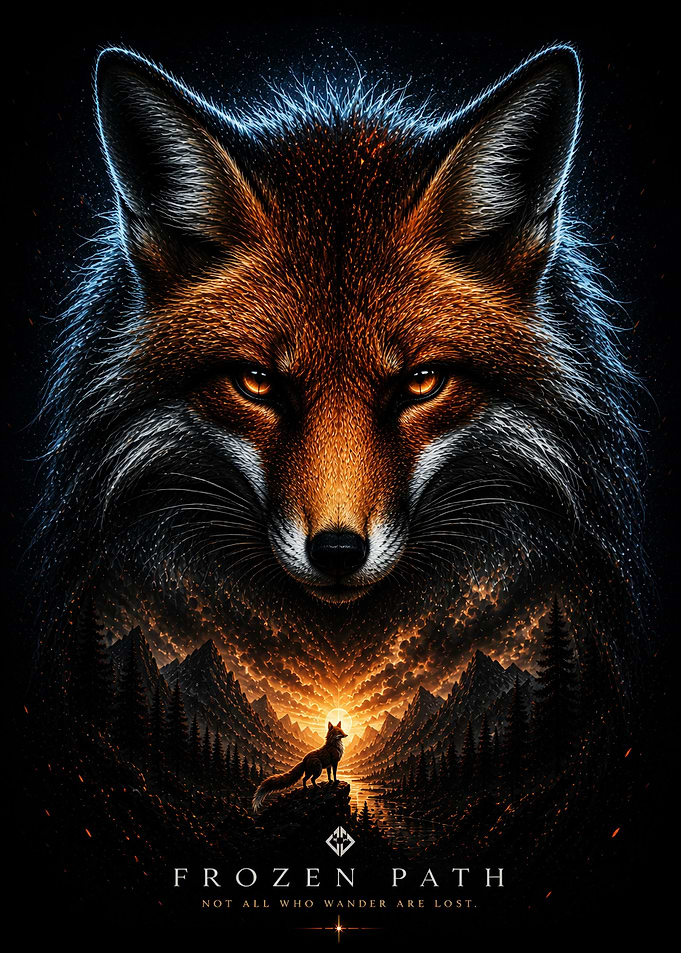 Fox in a Fiery Landscape