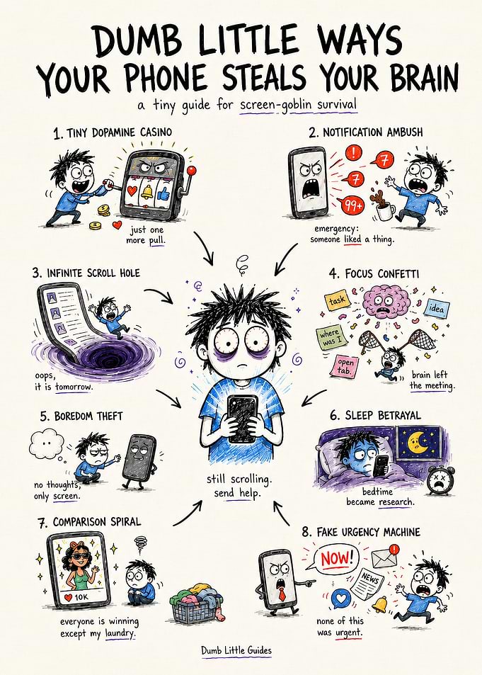 Phone Steals Your Brain Comic