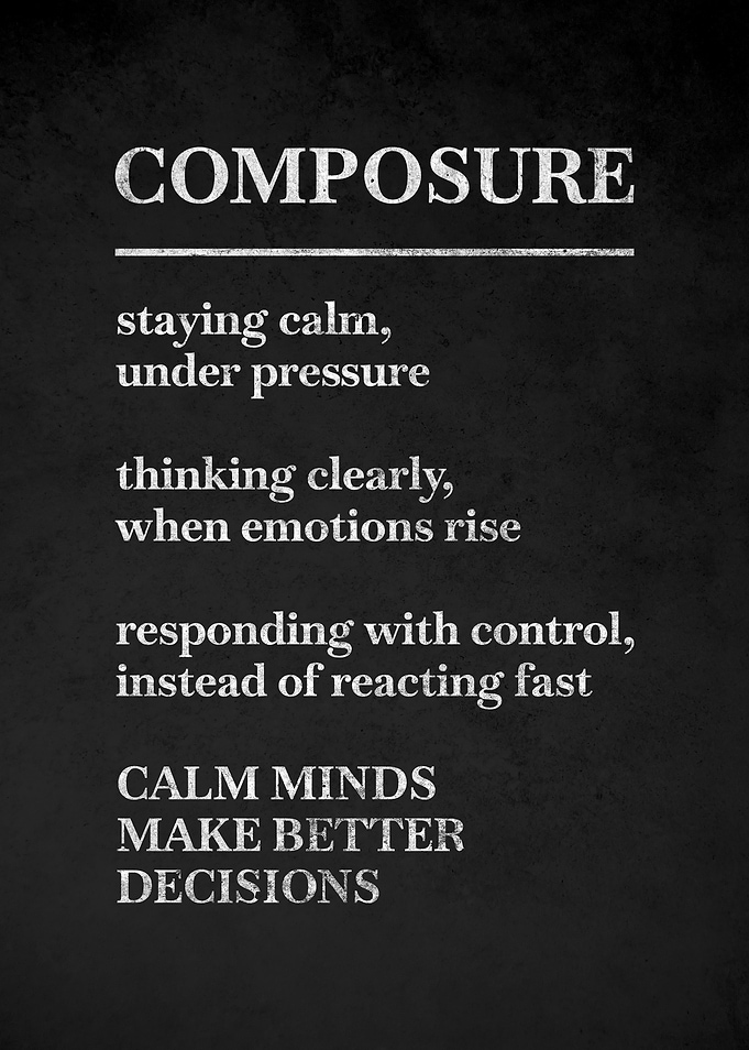 Composure Definition Poster