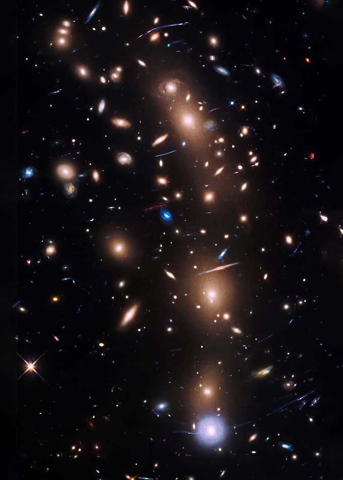 Deep Space Galaxy Cluster