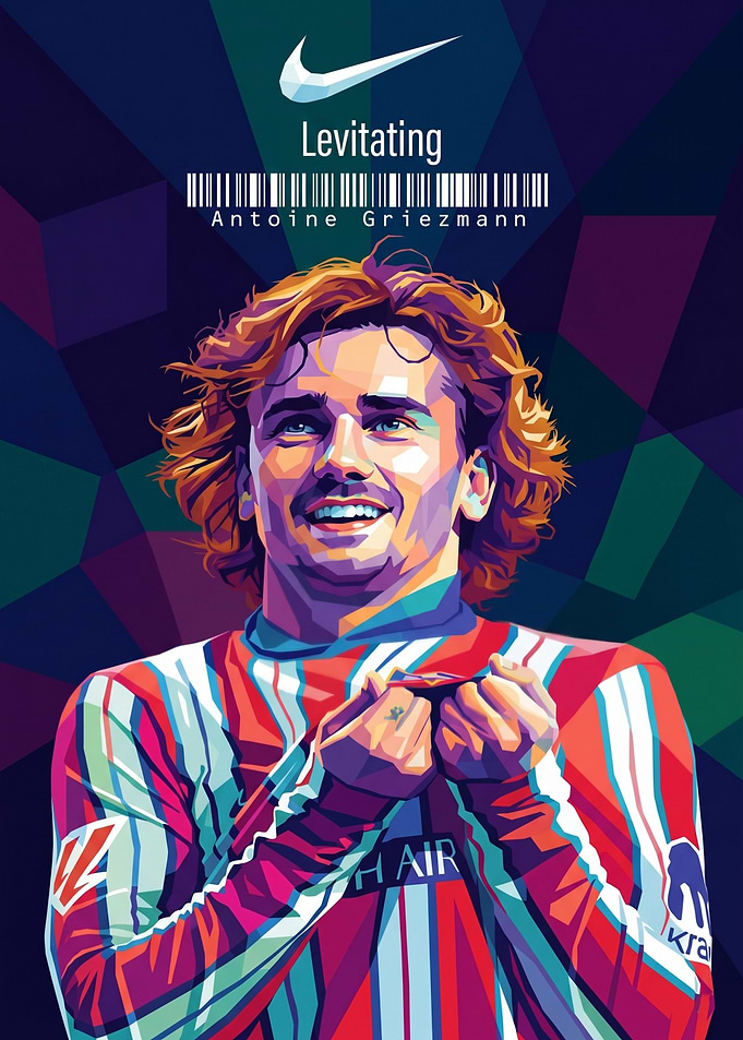 Antoine Griezmann Pop Art Portrait