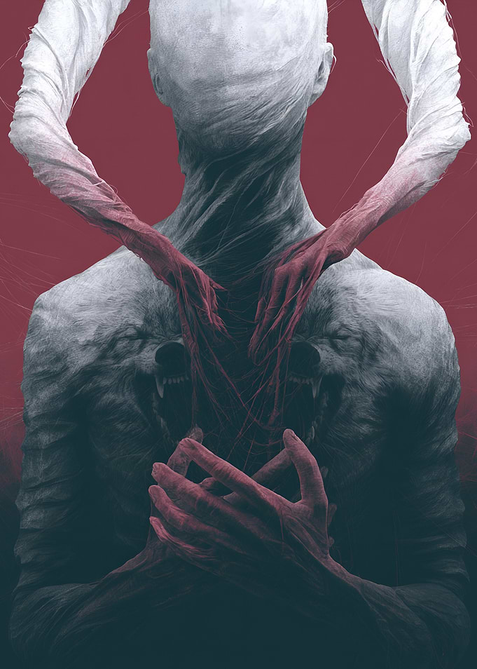 Dark Fantasy Wolf Man