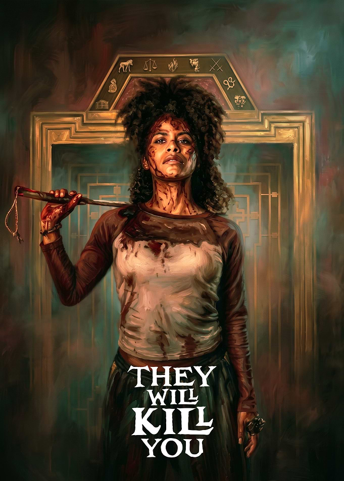 Bloody Woman with Weapon