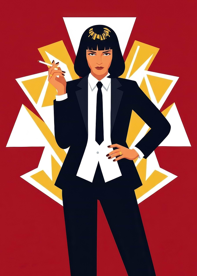 Mia Wallace Pulp Fiction Poster