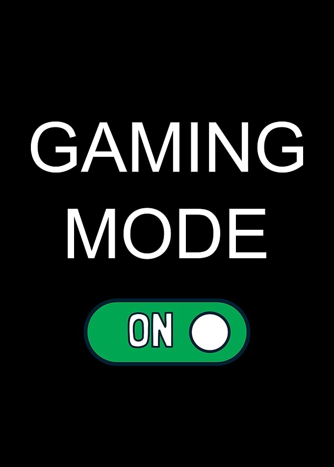 Focus Gaming Mode On, For Gamer And Mom & Dad, Video Game Wall Art Decor