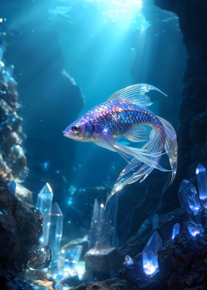 Magical Underwater Crystal Cave