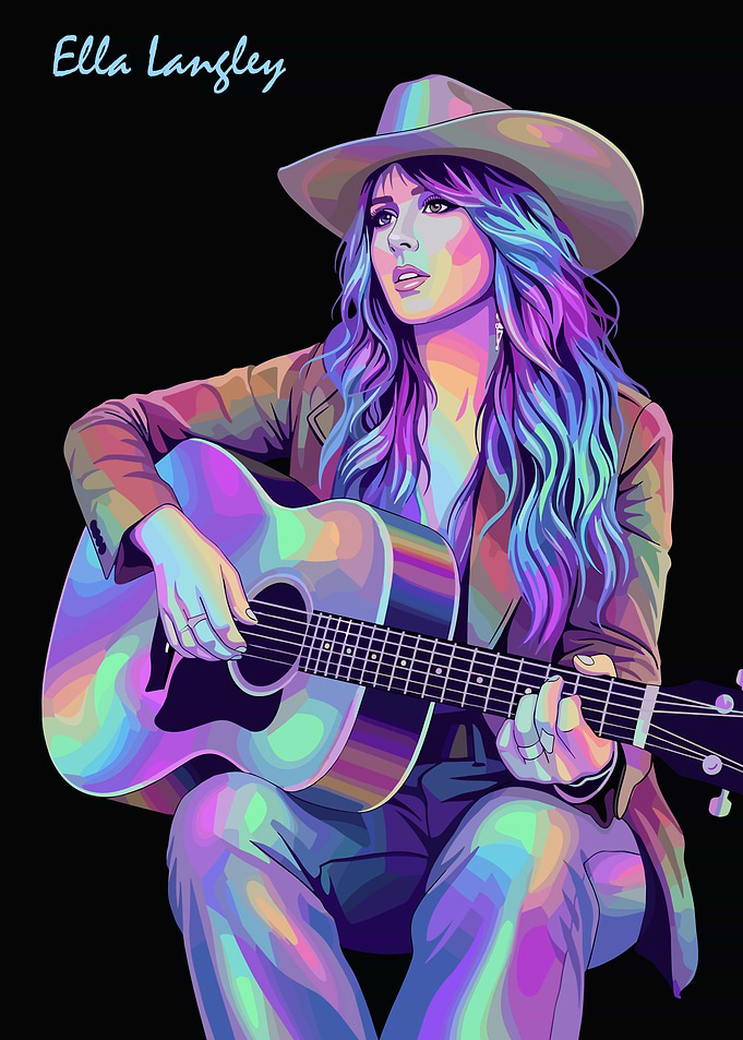 Ella Langley with Guitar