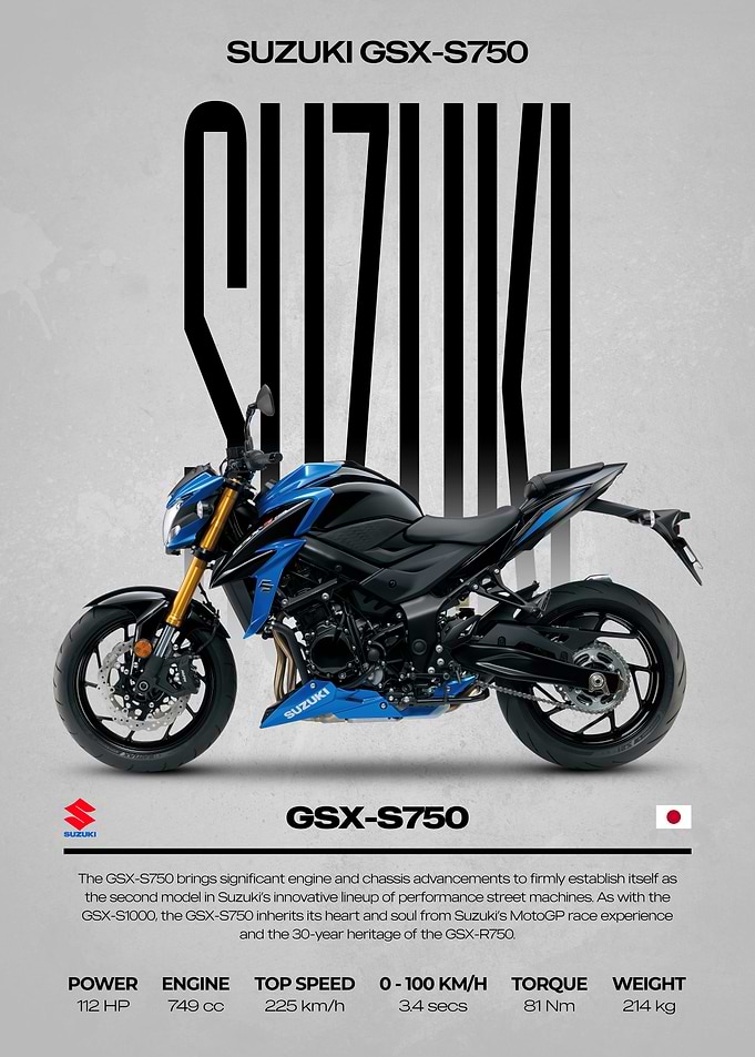 Suzuki GSX-S750 Motorcycle