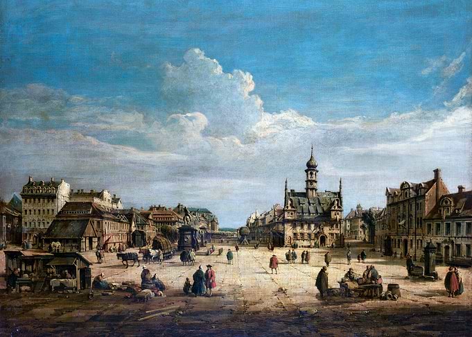 Dresden Neustadt with a View Towards the North
