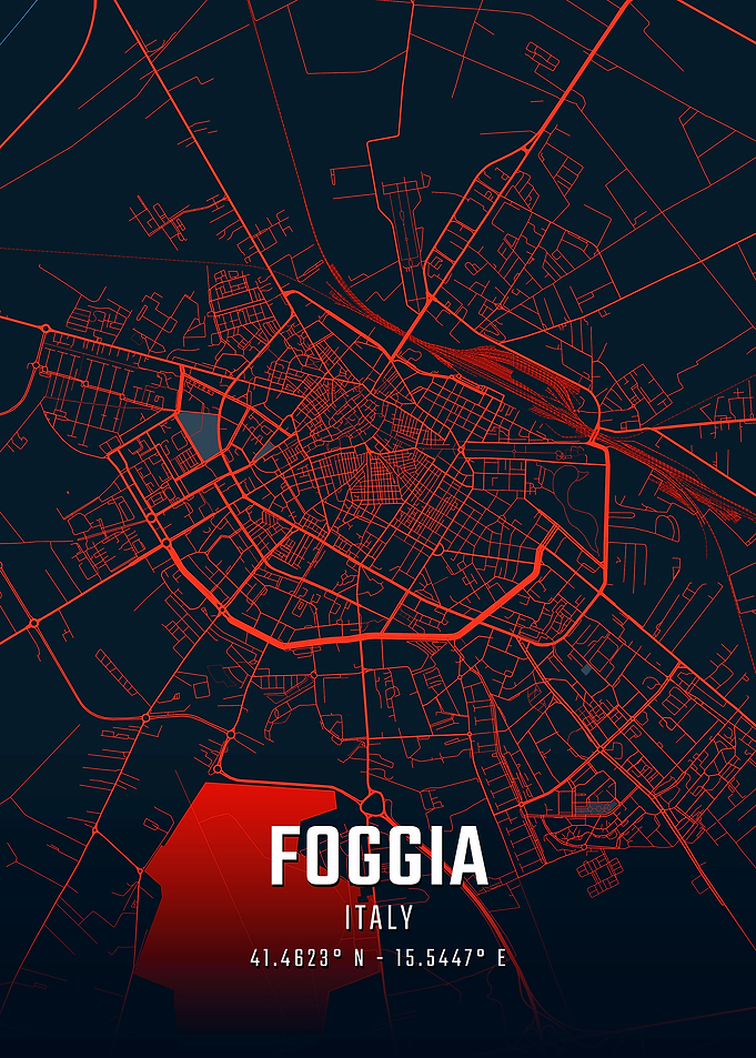 Foggia Italy City Map