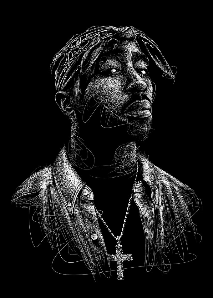 Tupac Shakur Portrait