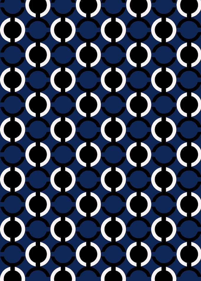 Geometric Chain Link Pattern