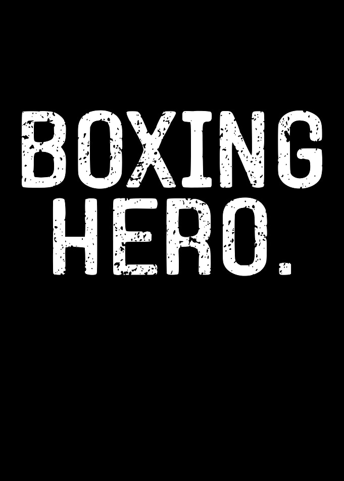 Boxing Hero Text Art