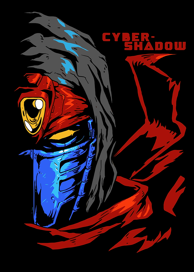 Cyber Shadow Robot Portrait