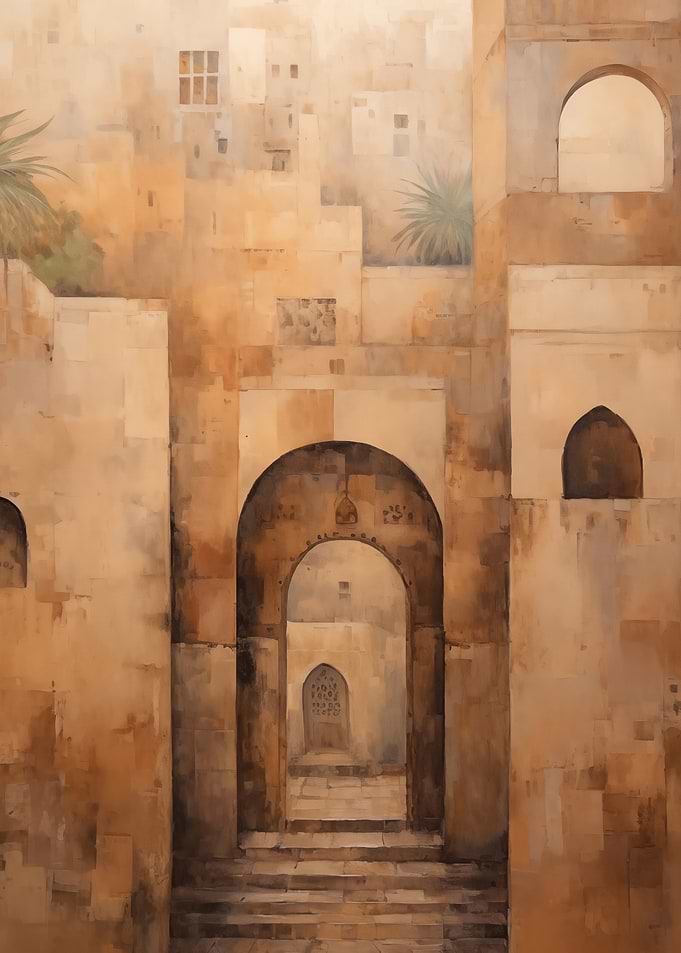 Ancient Middle Eastern Courtyard