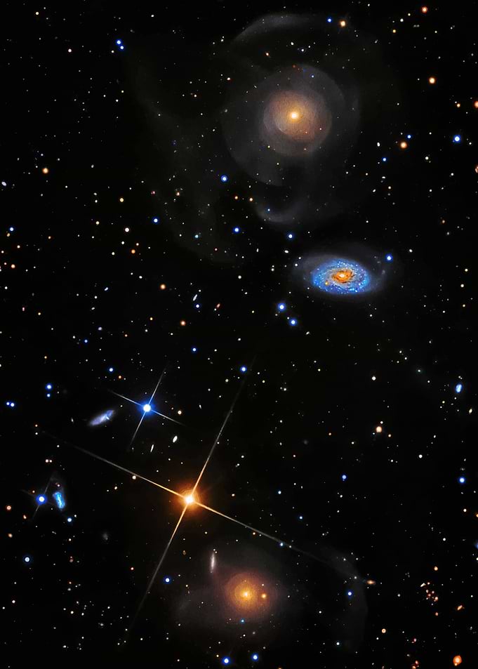 Galaxies and Stars in Deep Space