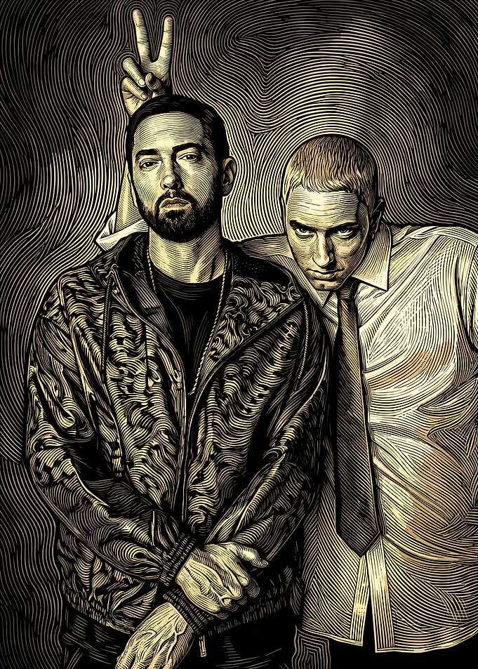 Eminem and Slim Shady