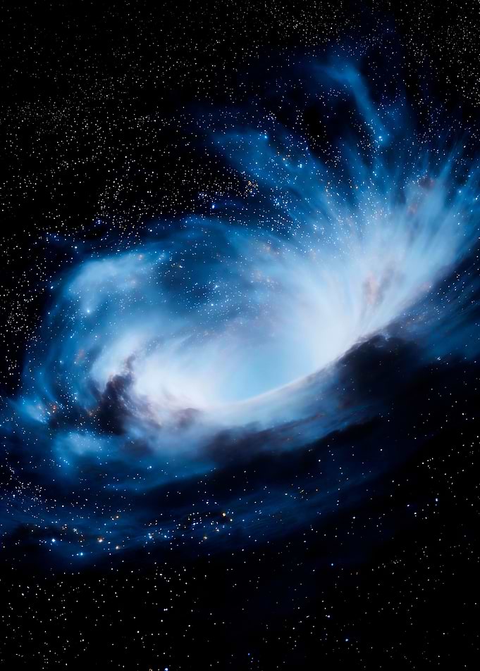 Cosmic Black Hole Swirl