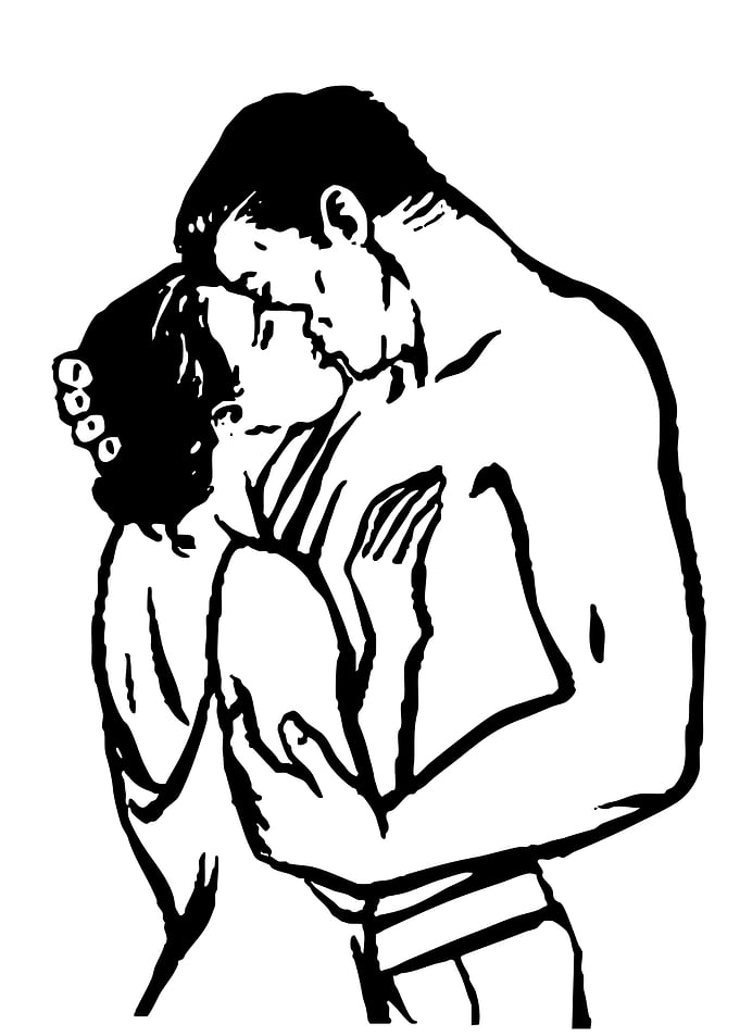 Couple Kissing Intensely