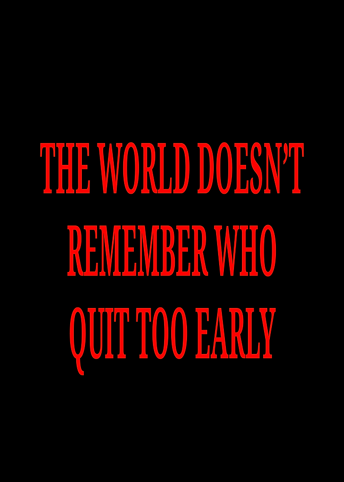 Motivational Quote Text Art