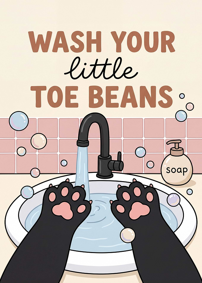 Wash Your Little Toe Beans
