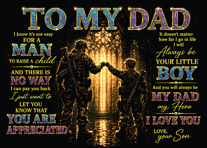 To My Dad Gift For Father day
