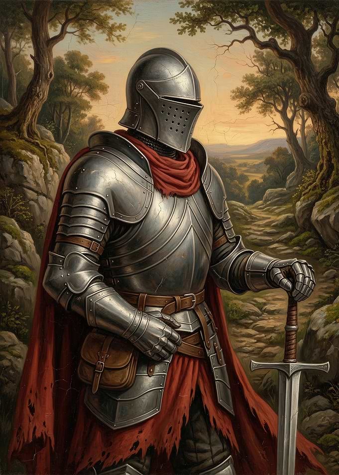 Knight in Armor with Sword